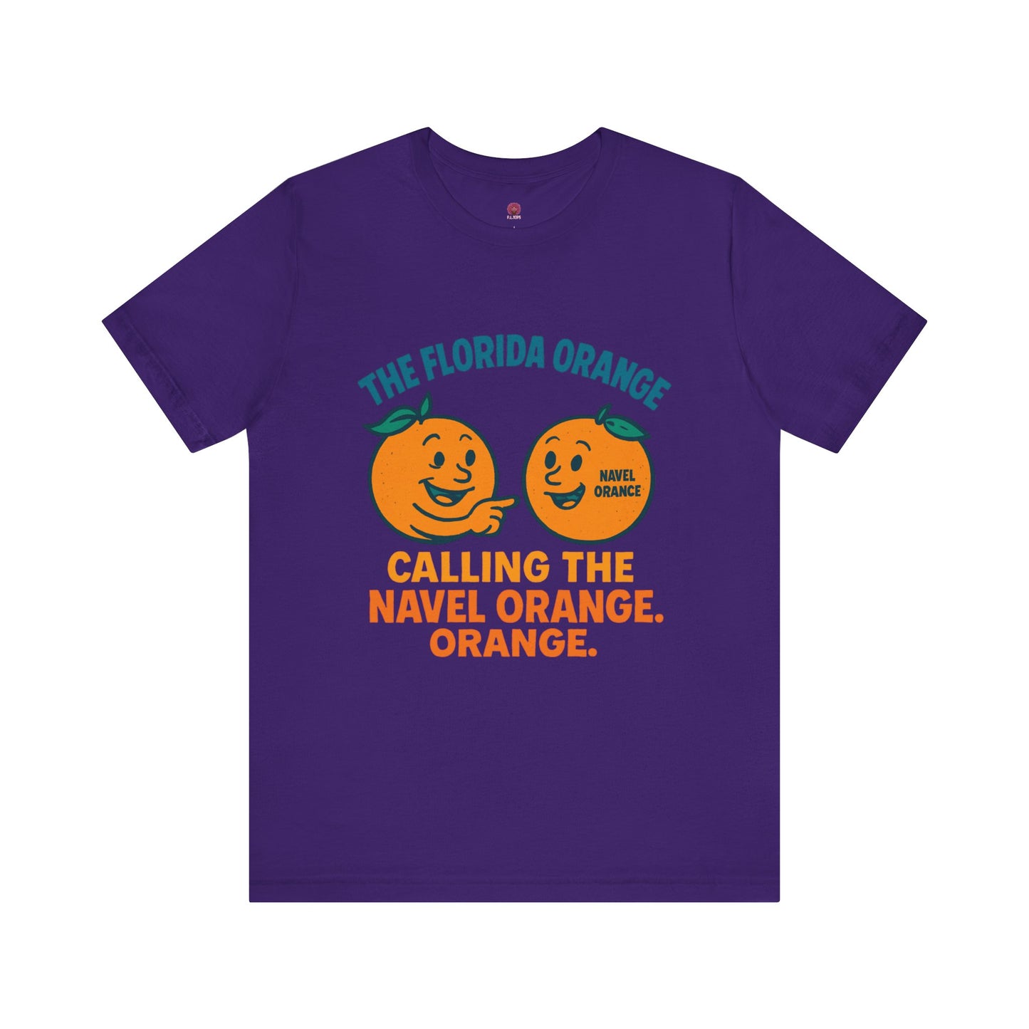 Florida Orange Graphic Tee, Fun Citrus Resist Shirt, Unisex Short Sleeve T-Shirt, Summer Vibes Apparel