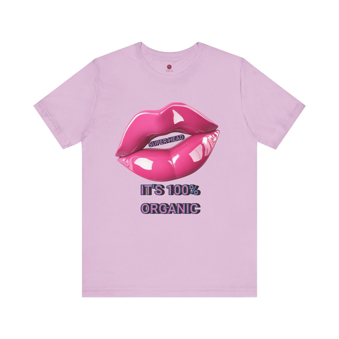 Super Head Gurl It's 100% Organic UnisexTee, Fun Graphic T-Shirt, Stylish Everyday Top