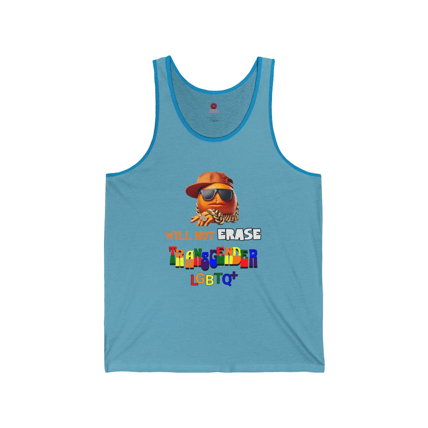 The Orange Man Will Not Erace Ttansgender Unisex Tank Top