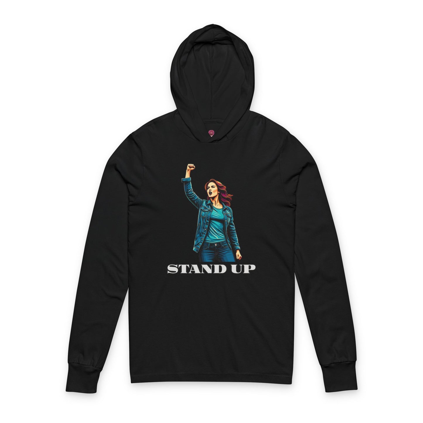 Empowerment Joins Unisex Long Sleeve Hoodrd Tee - "Stand Up" & "We Will Stand Behind You"