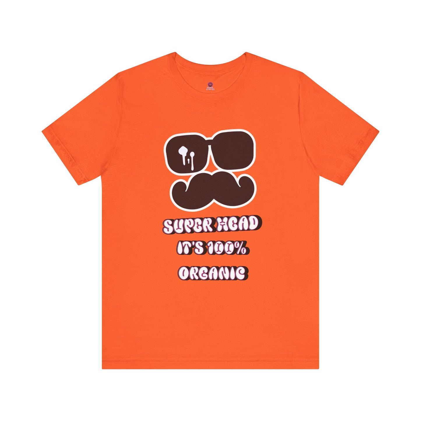 Organic Super Head Boyz Unisex T-Shirt for Fun-Loving Friends, Gifts for Birthdays, Retro Funny Tee for Parties