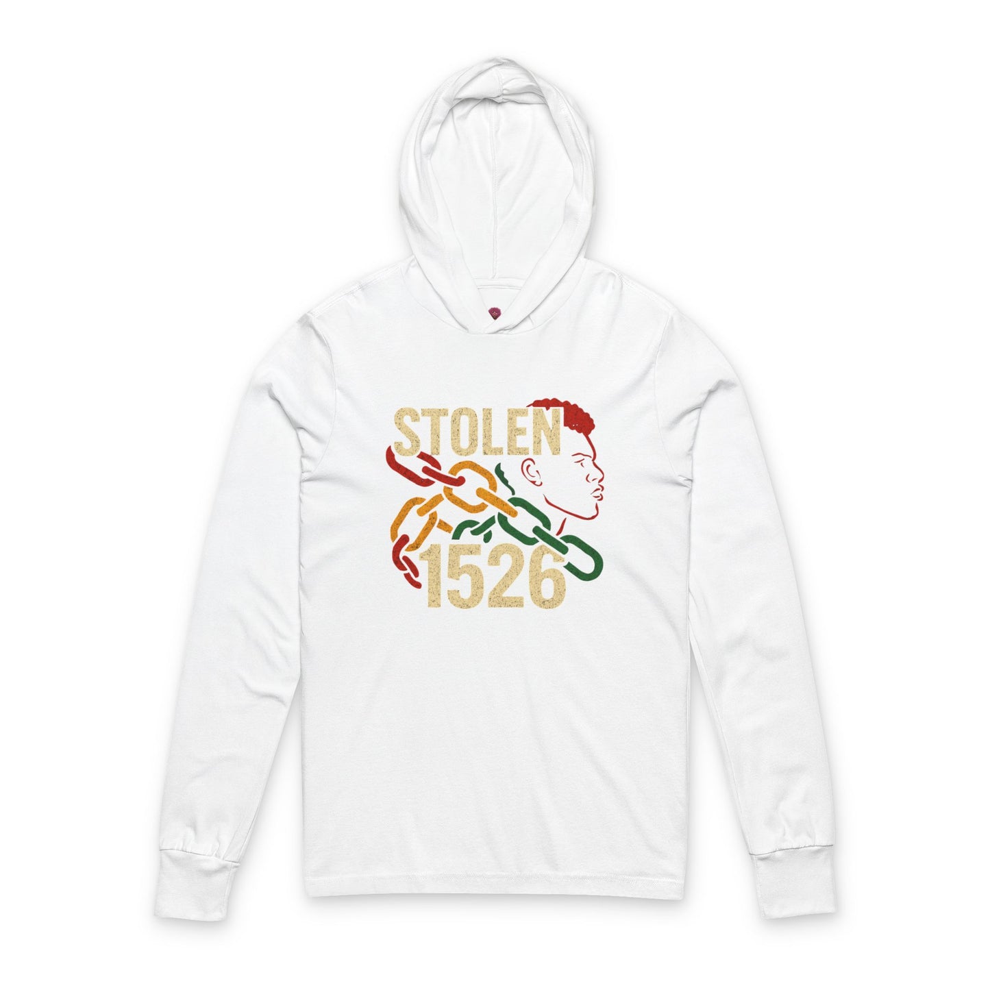 'Stolen 1526' Design, Casual Streetwear, Unisex Long Sleeve Hooded T-Shirt, Empowerment Fashion