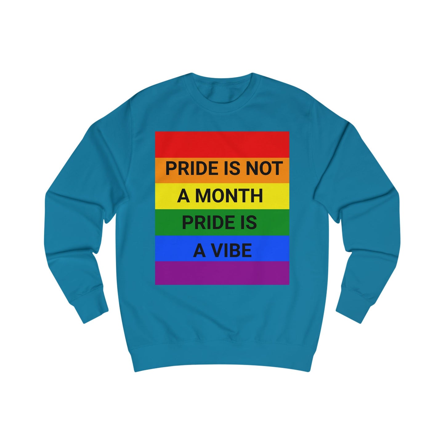Pride Vibe Unisex Graphic Sweatshirt, LGBTQ+ Pride Month Apparel, Rainbow Pride Clothing