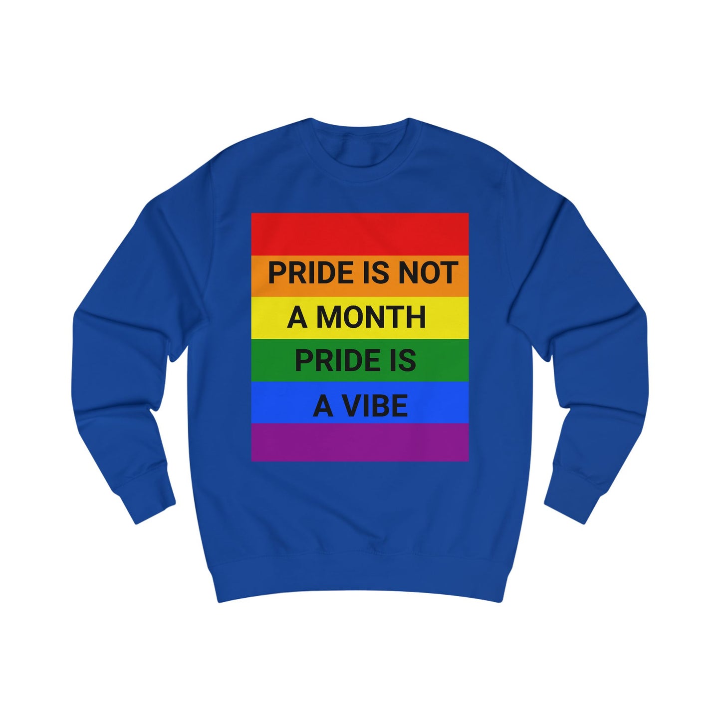 Pride Vibe Unisex Graphic Sweatshirt, LGBTQ+ Pride Month Apparel, Rainbow Pride Clothing