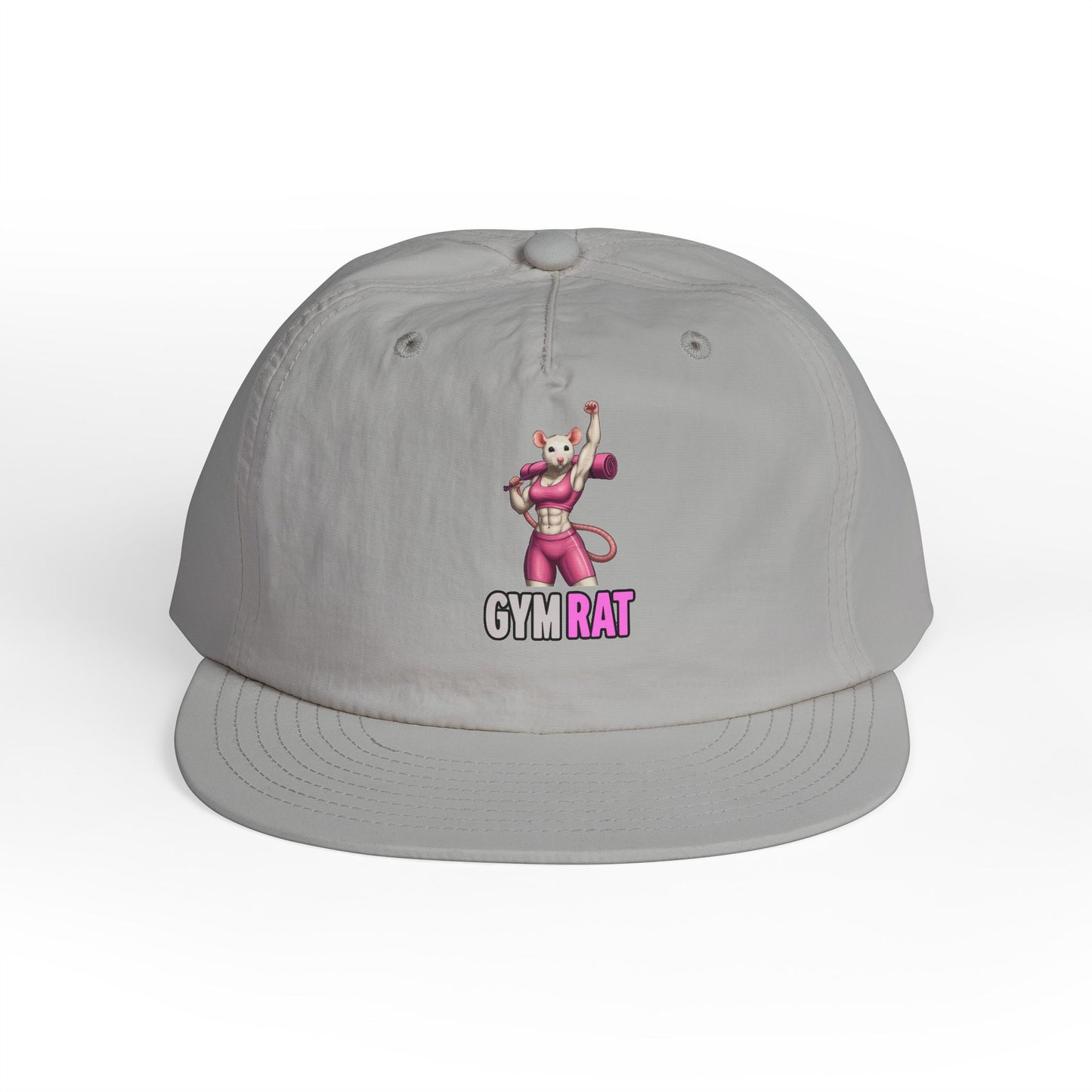 Gym Rat Surf Cap, Fun Baseball Hat, Casual Summer Accessory, Gym Accessory, Active Lifestyle Hat