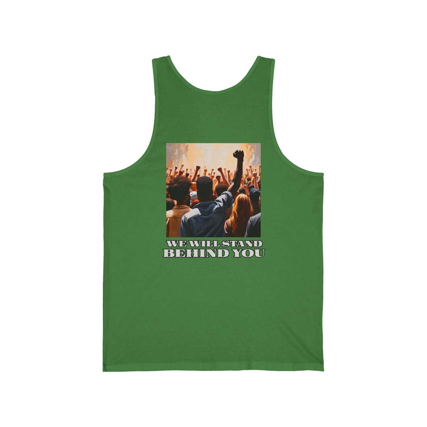 Empowerment Joins Unisex Tank Top - "Stand Up" & "We Will Stand Behind You" Back & Front