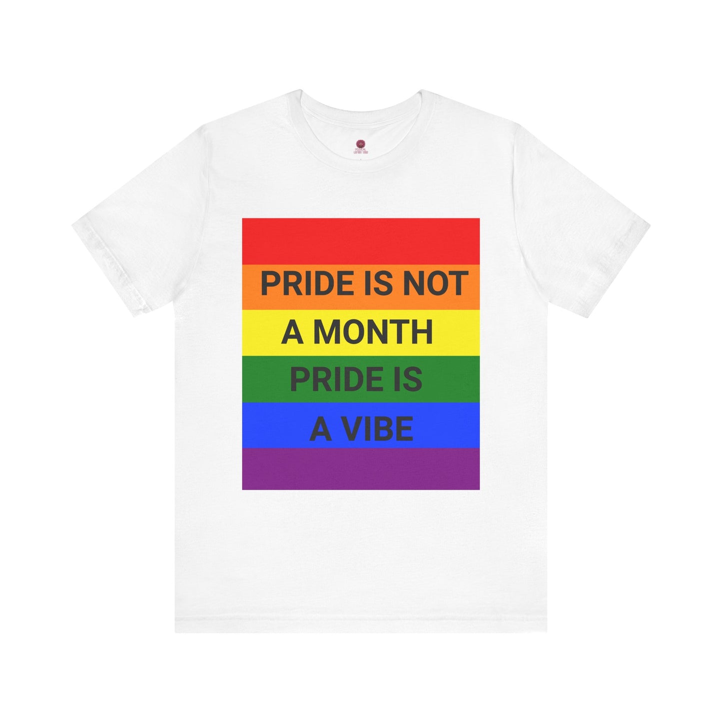 Pride Vibe Unisex Graphic T-Shirt, LGBTQ+ Pride Month Apparel, Rainbow Pride Clothing