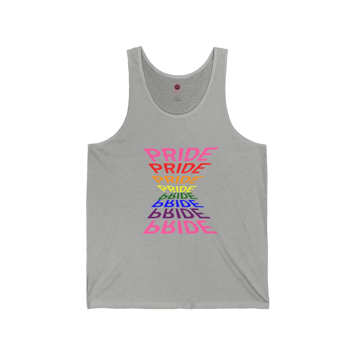 "Pride" Graphic Tank Top, Unisex Pride Shirt, LGBTQ+ Awareness Top
