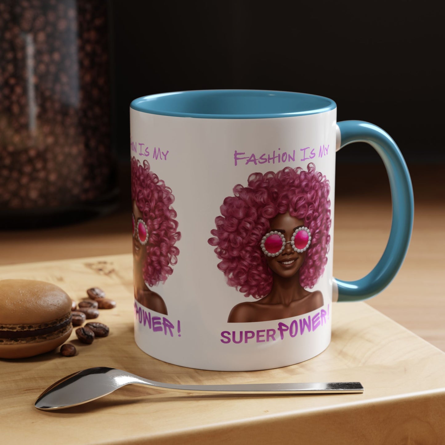 Chic Fashionista Coffee Mug, Empowerment Gift for Her, Stylish Morning Drinkware, Unique Birthday, Trendy Coffee Lover