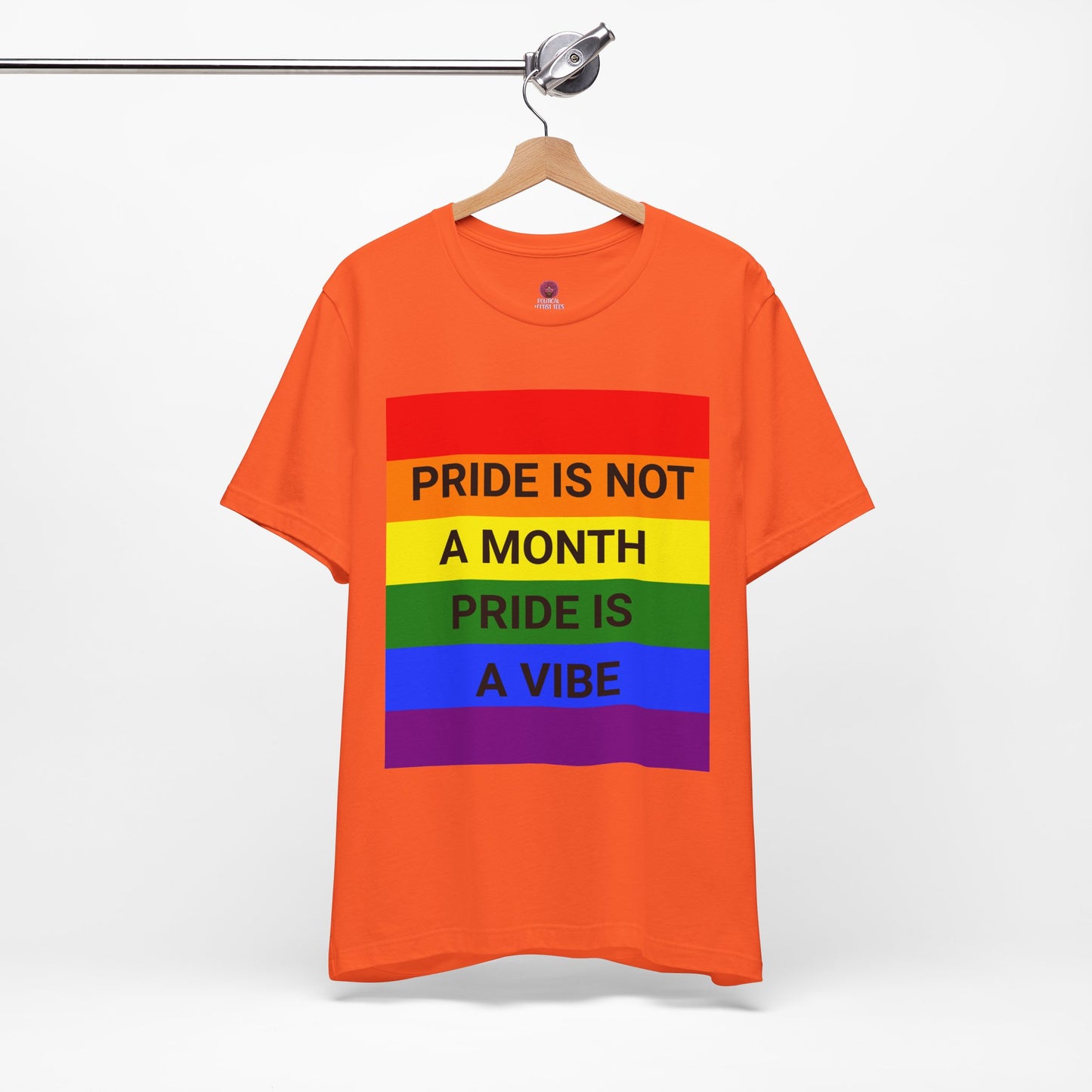 Pride Vibe Unisex Graphic T-Shirt, LGBTQ+ Pride Month Apparel, Rainbow Pride Clothing