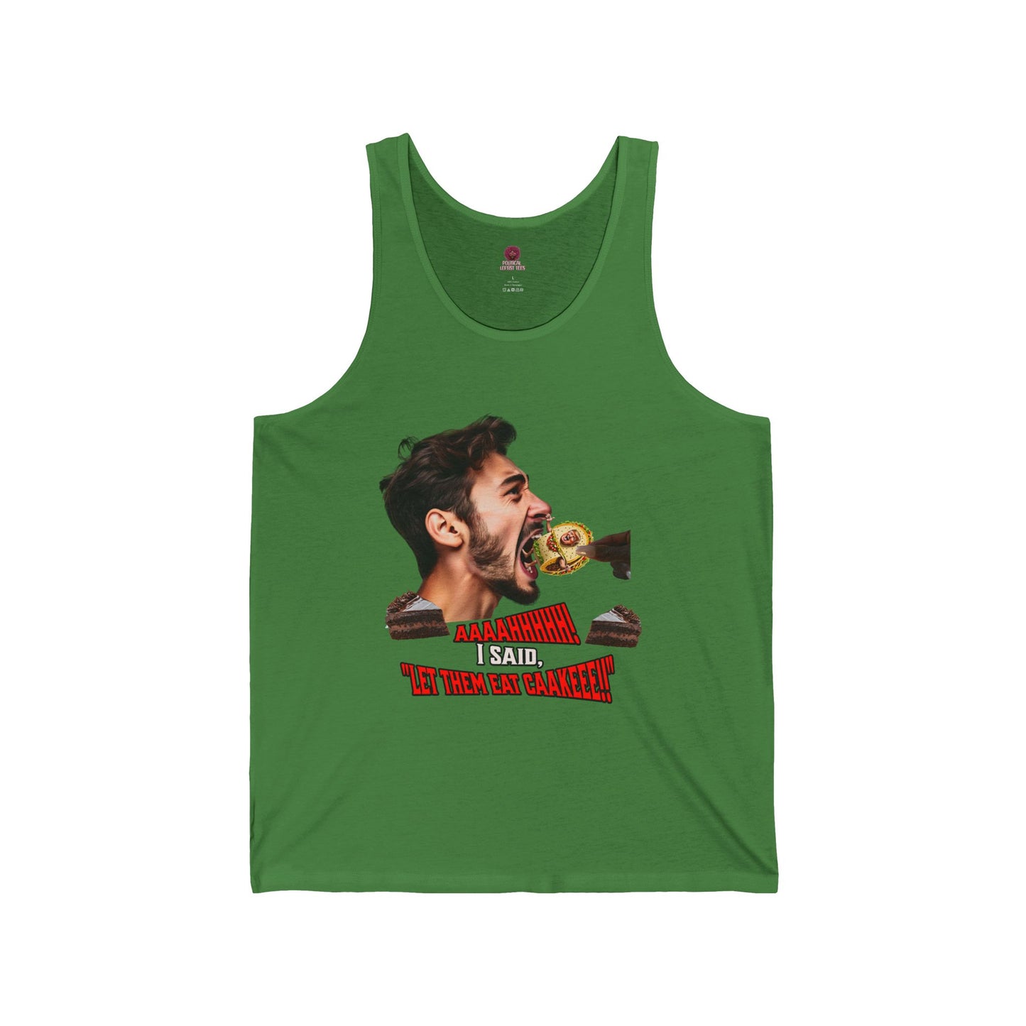 Funny Let Them Eat Cake, Unisex Tank Top, Humorous Gift
