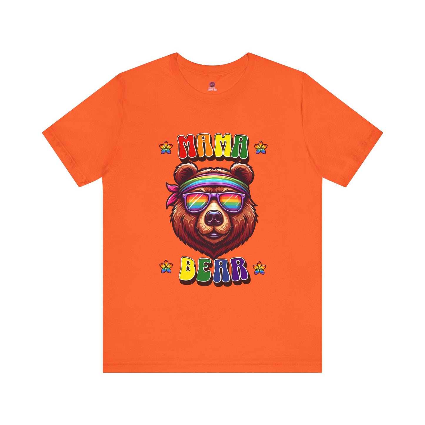Mama Bear Retro Summer Vibes Pride Tee