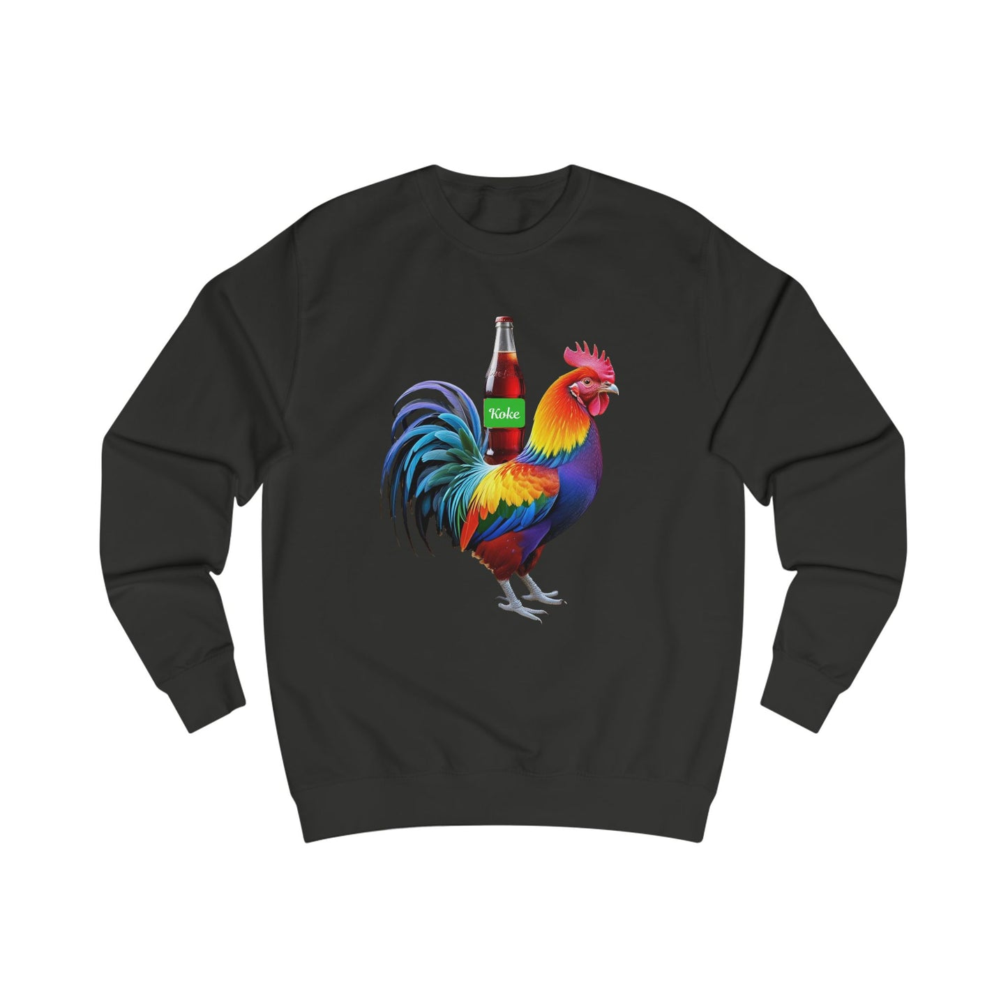 Colorful Koke On The Cock Graphic Unisex Sweatshirt