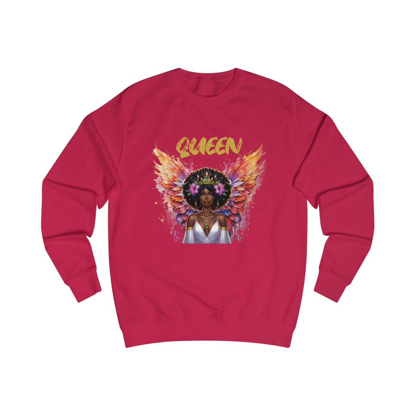 Queen Unisex Swearshirt - Empowering Graphic Tee for Confident Women