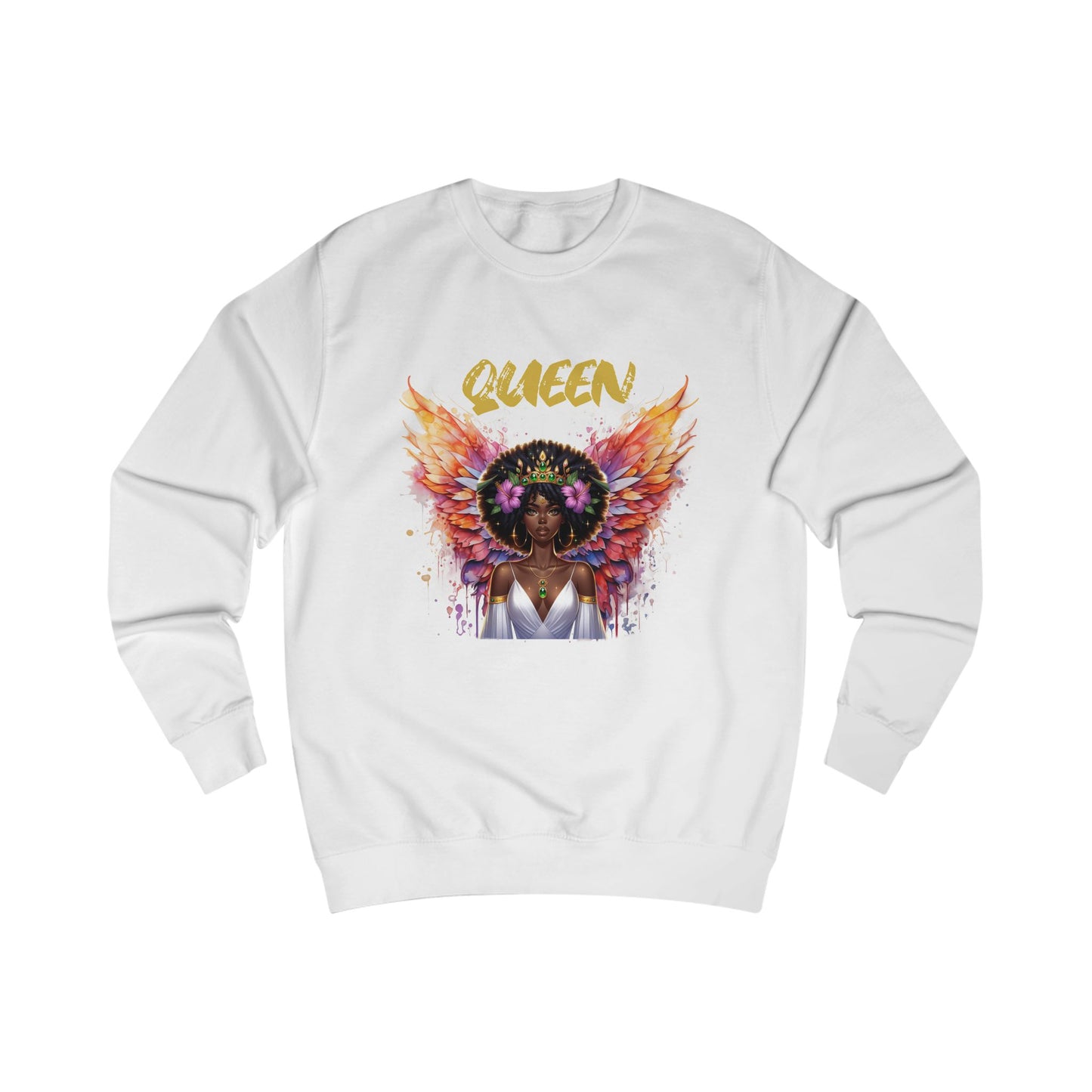 Queen Unisex Swearshirt - Empowering Graphic Tee for Confident Women