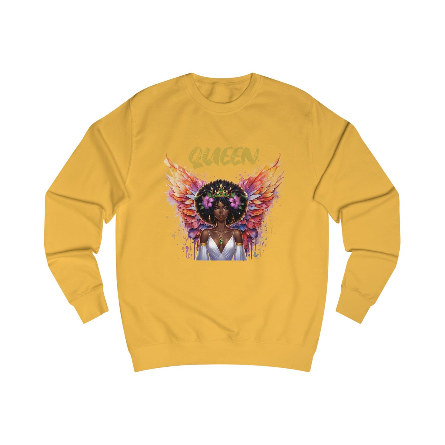 Queen Unisex Swearshirt - Empowering Graphic Tee for Confident Women