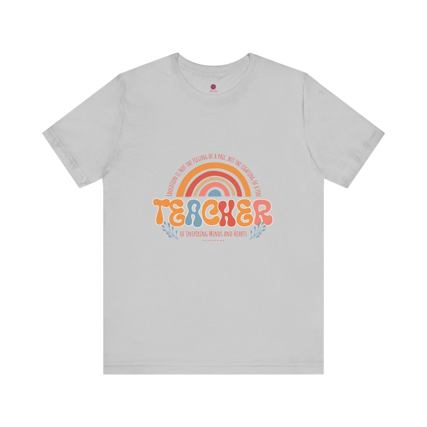 Teacher Appreciation Rainbow Tee, Teacher Gift, Unisex Graphic Shirt, Cute Teacher T-Shirt, Back to School Apparel