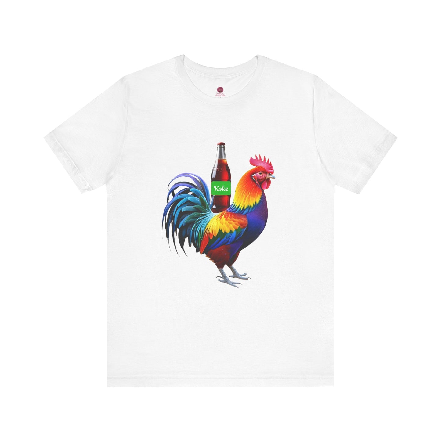 Colorful Koke On The Cock Graphic Unisex Tee-Pride