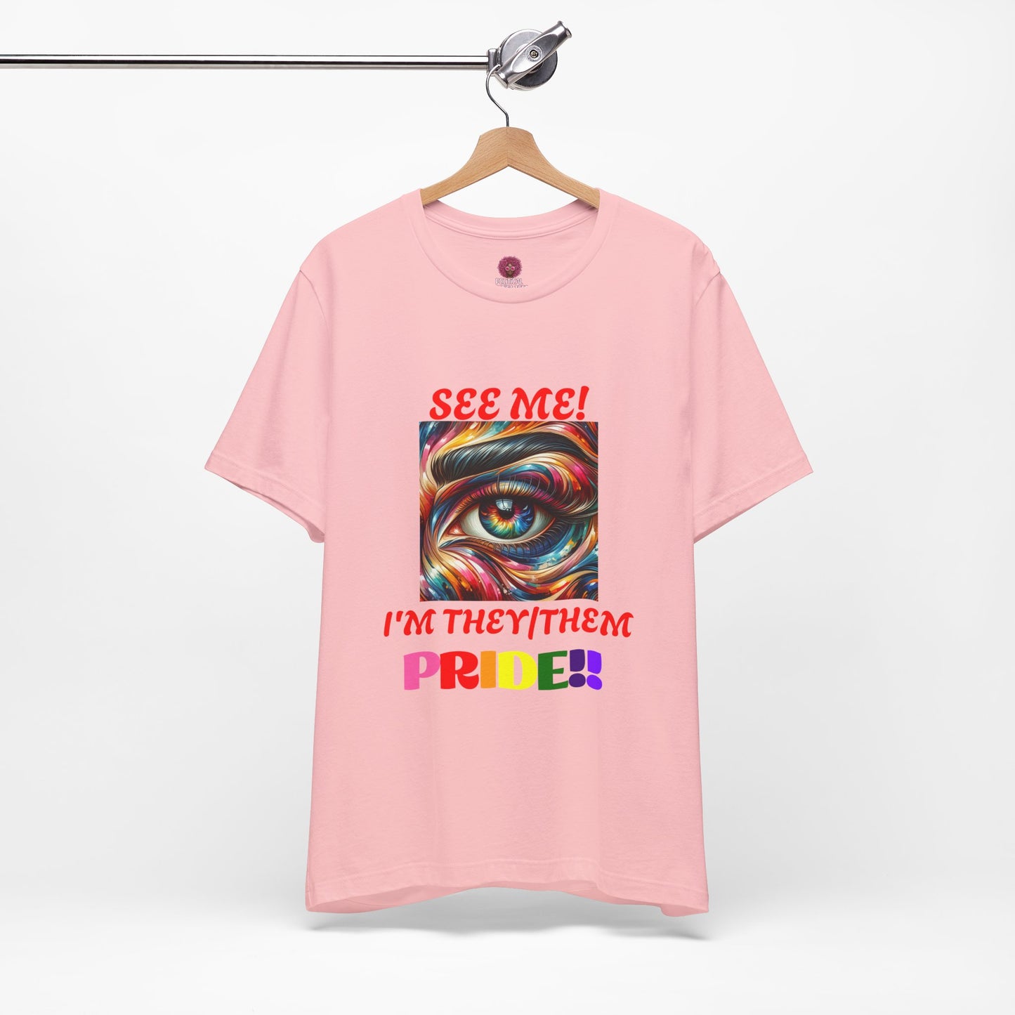 They/Them Pride Short Sleeve Unisex Tee - Celebrate Identity & Inclusivity