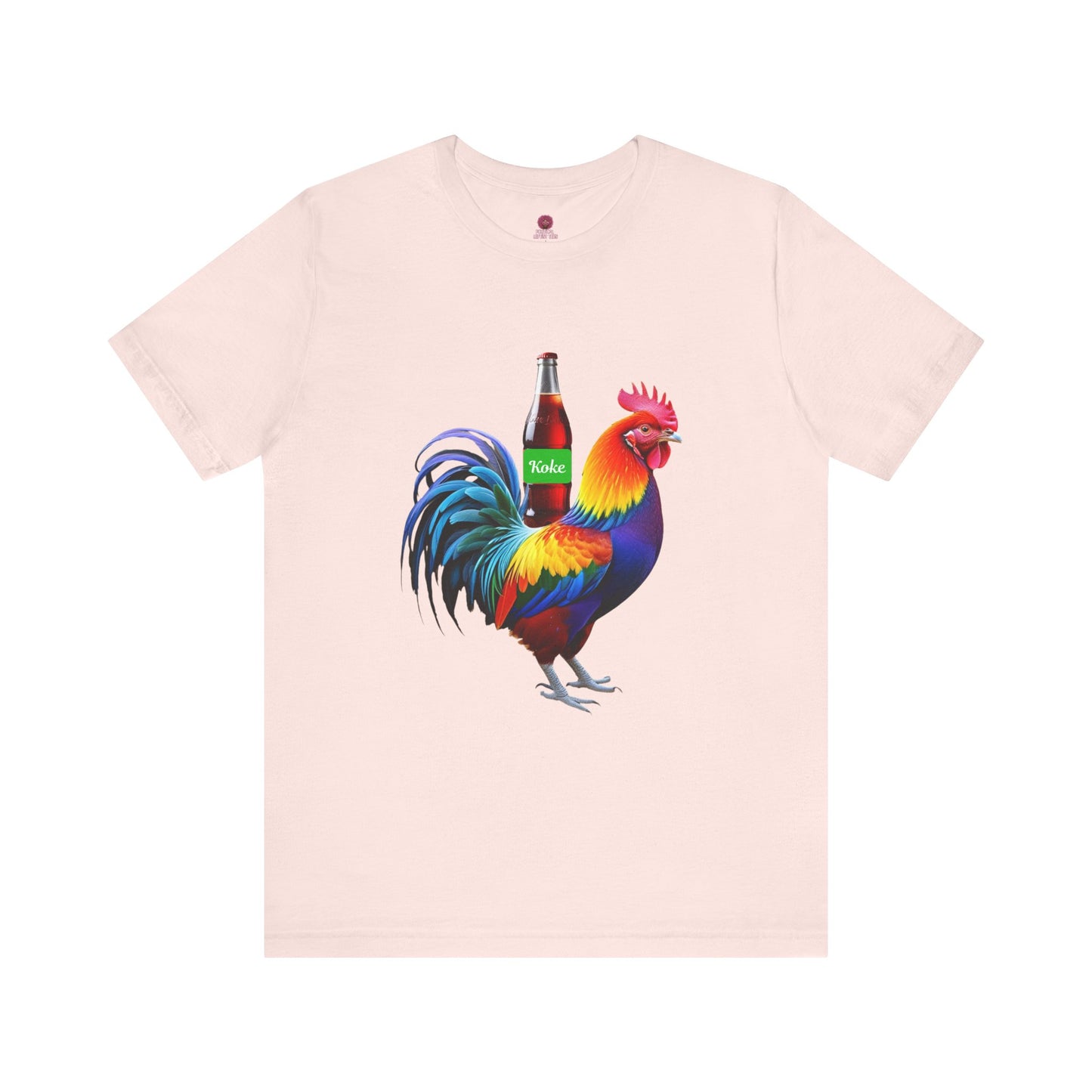 Colorful Koke On The Cock Graphic Unisex Tee-Pride