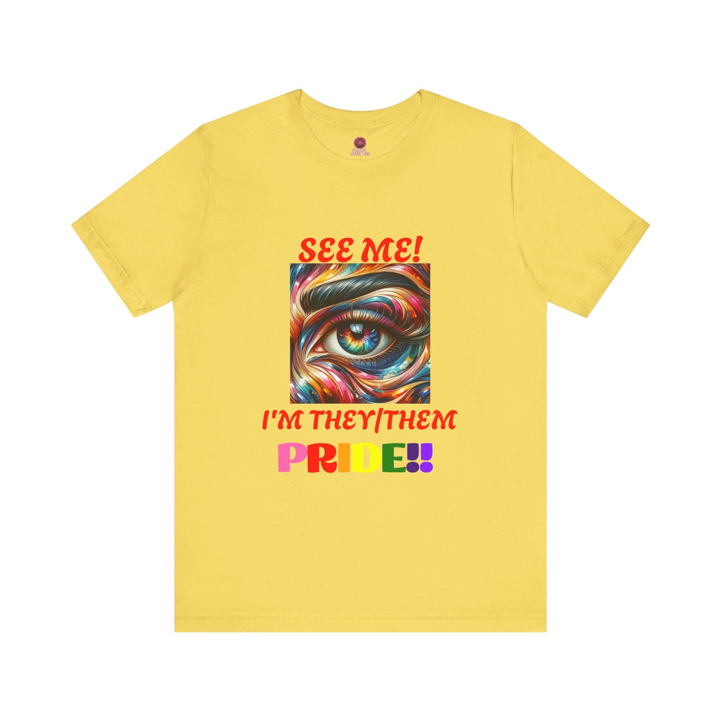 They/Them Pride Short Sleeve Unisex Tee - Celebrate Identity & Inclusivity