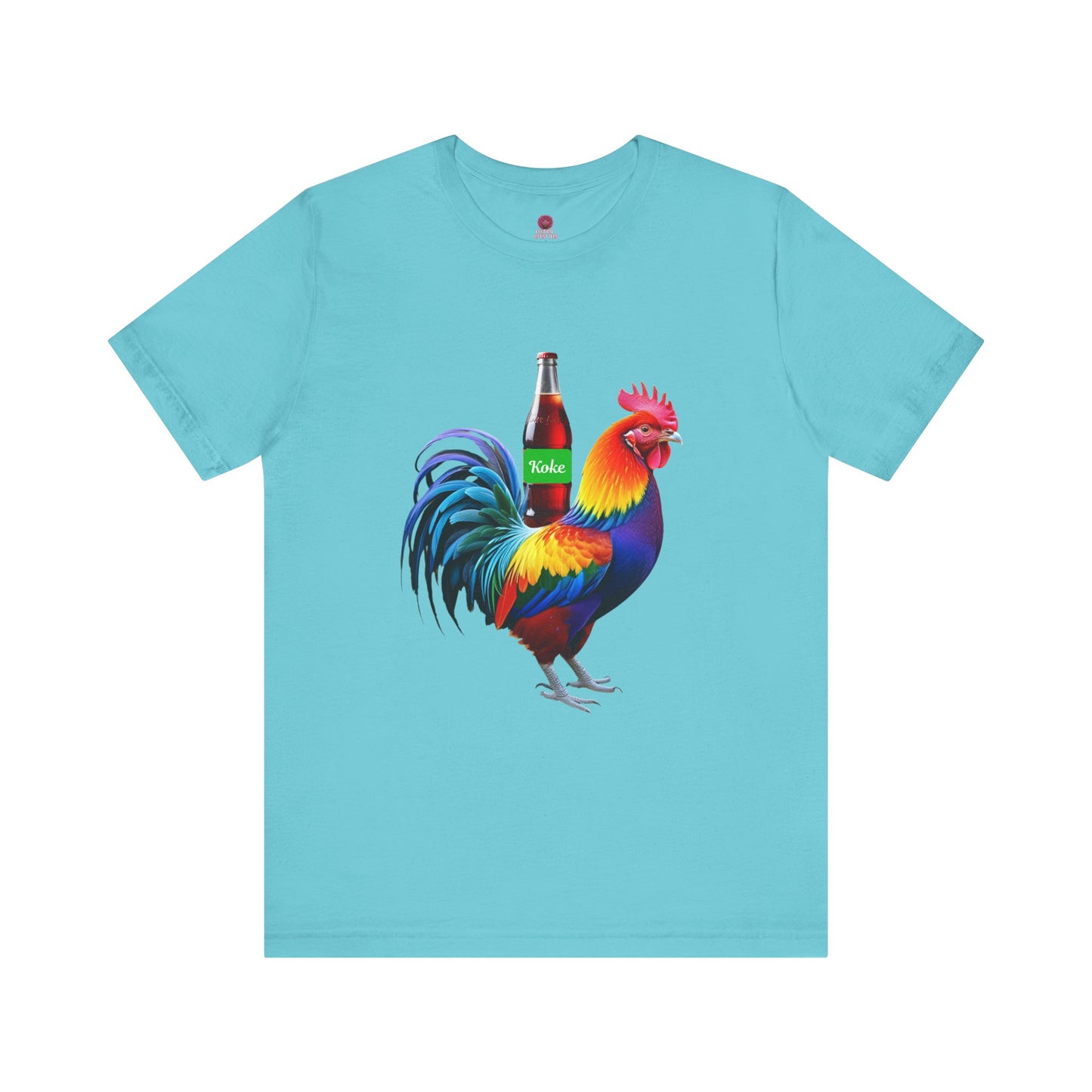 Colorful Koke On The Cock Graphic Unisex Tee-Pride
