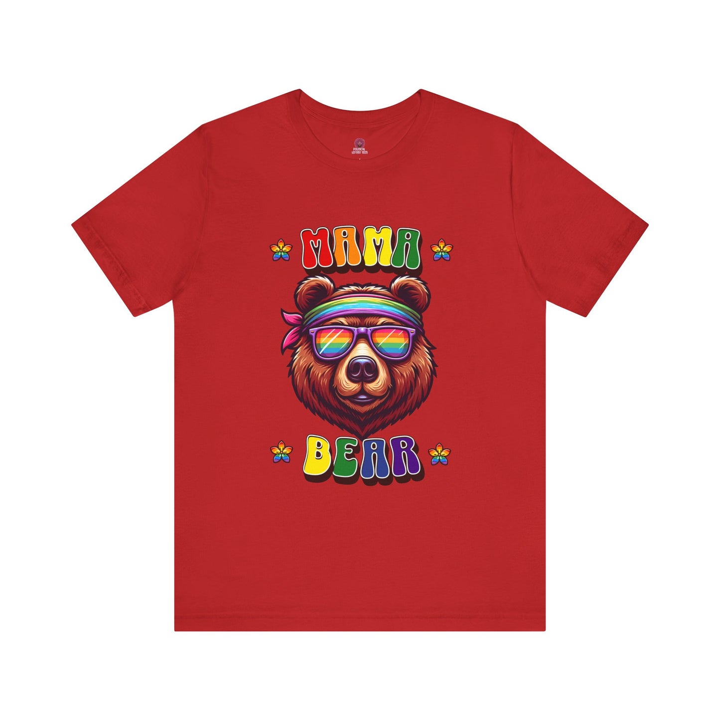 Mama Bear Retro Summer Vibes Pride Tee
