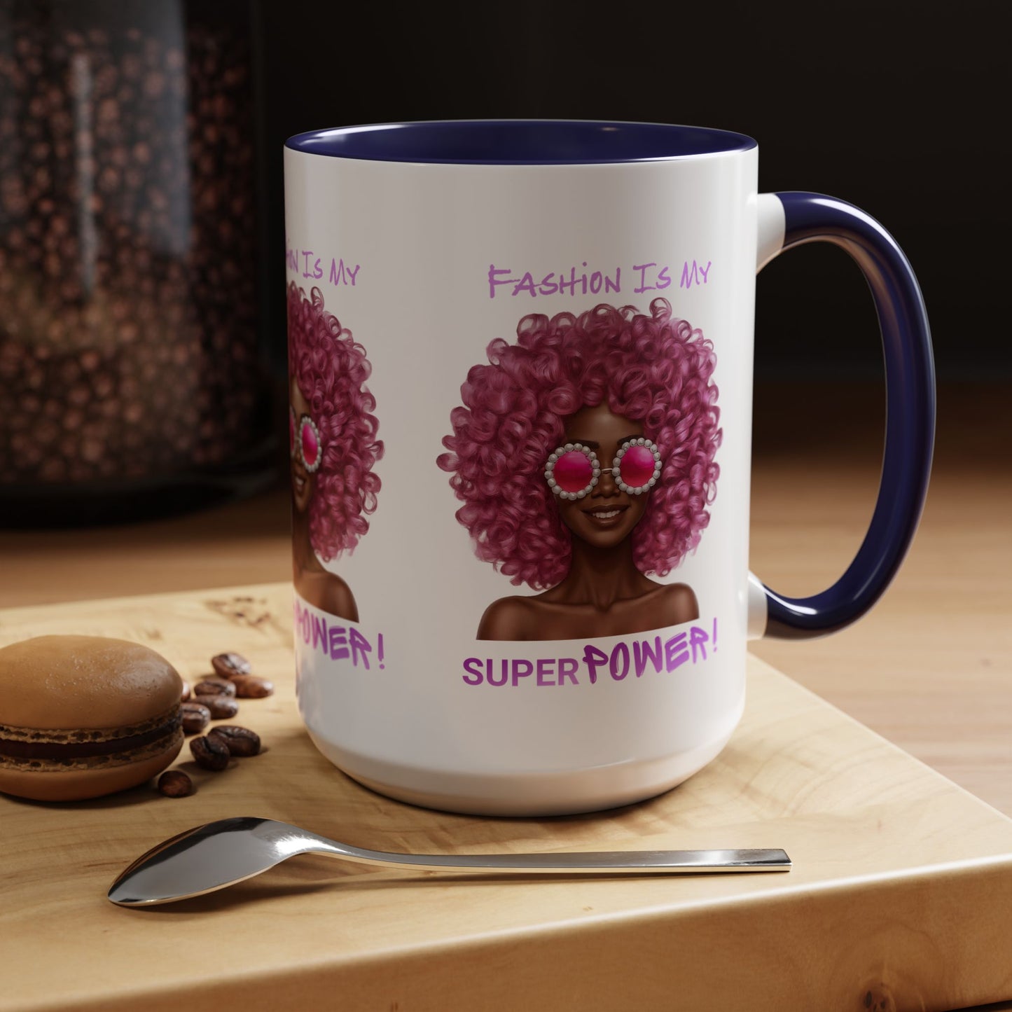Chic Fashionista Coffee Mug, Empowerment Gift for Her, Stylish Morning Drinkware, Unique Birthday, Trendy Coffee Lover
