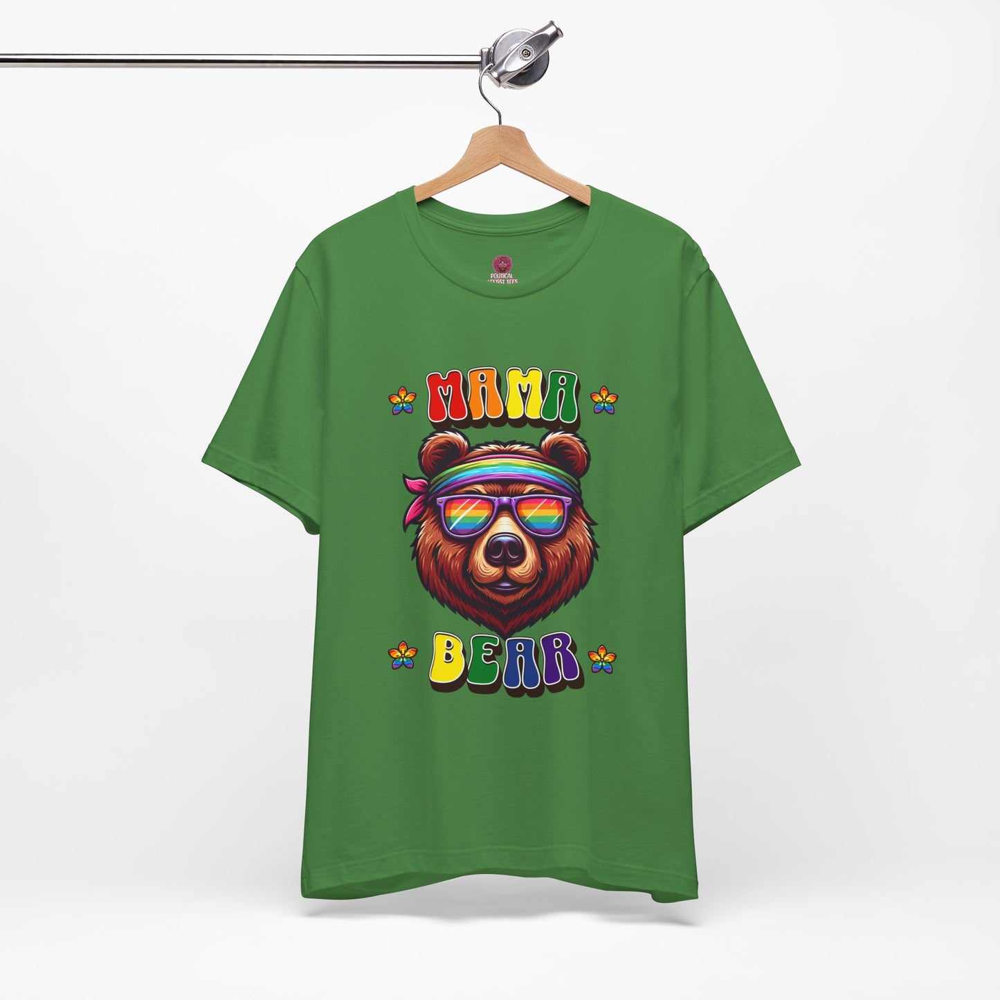 Mama Bear Retro Summer Vibes Pride Tee