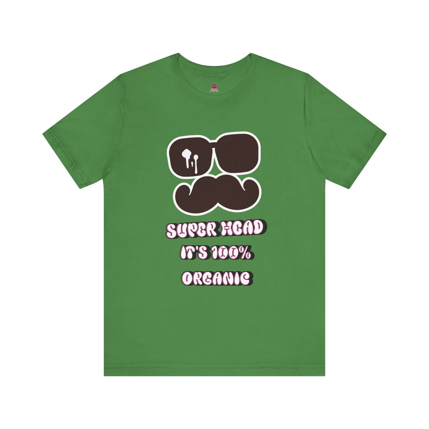 Organic Super Head Boyz Unisex T-Shirt for Fun-Loving Friends, Gifts for Birthdays, Retro Funny Tee for Parties