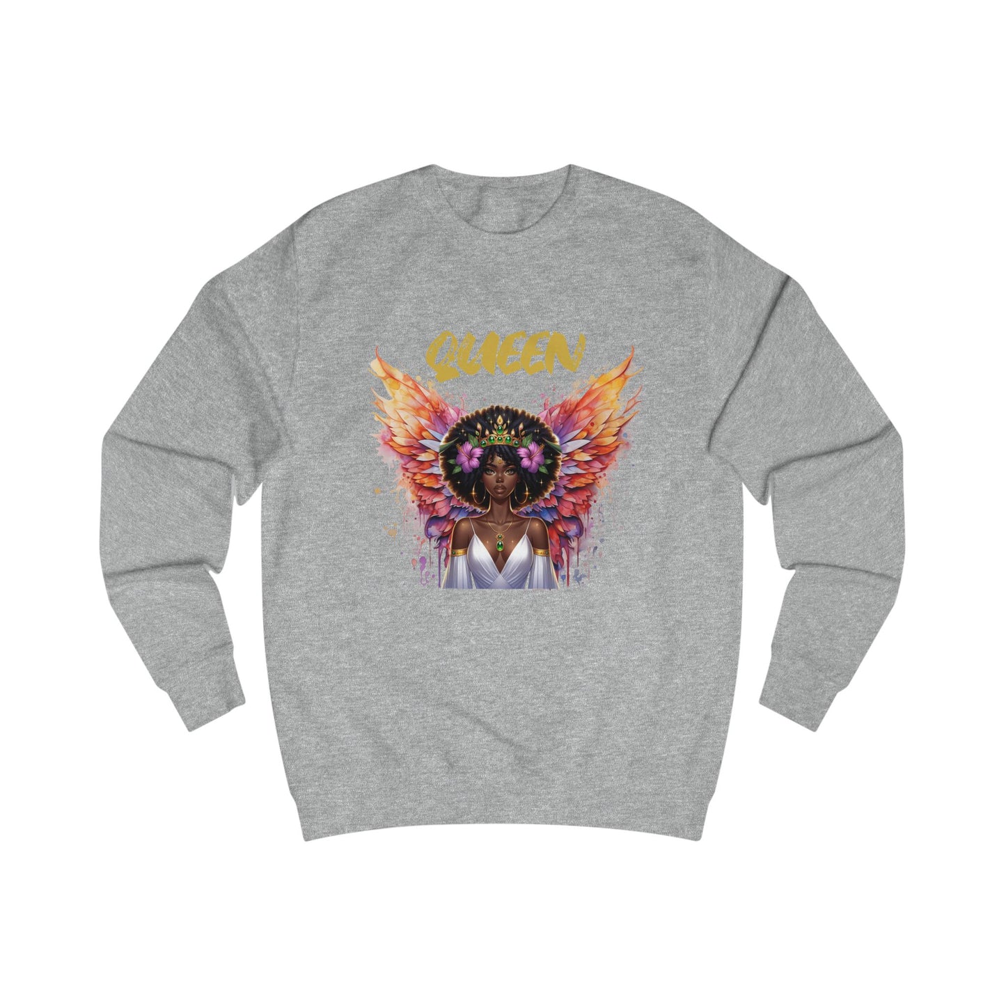 Queen Unisex Swearshirt - Empowering Graphic Tee for Confident Women