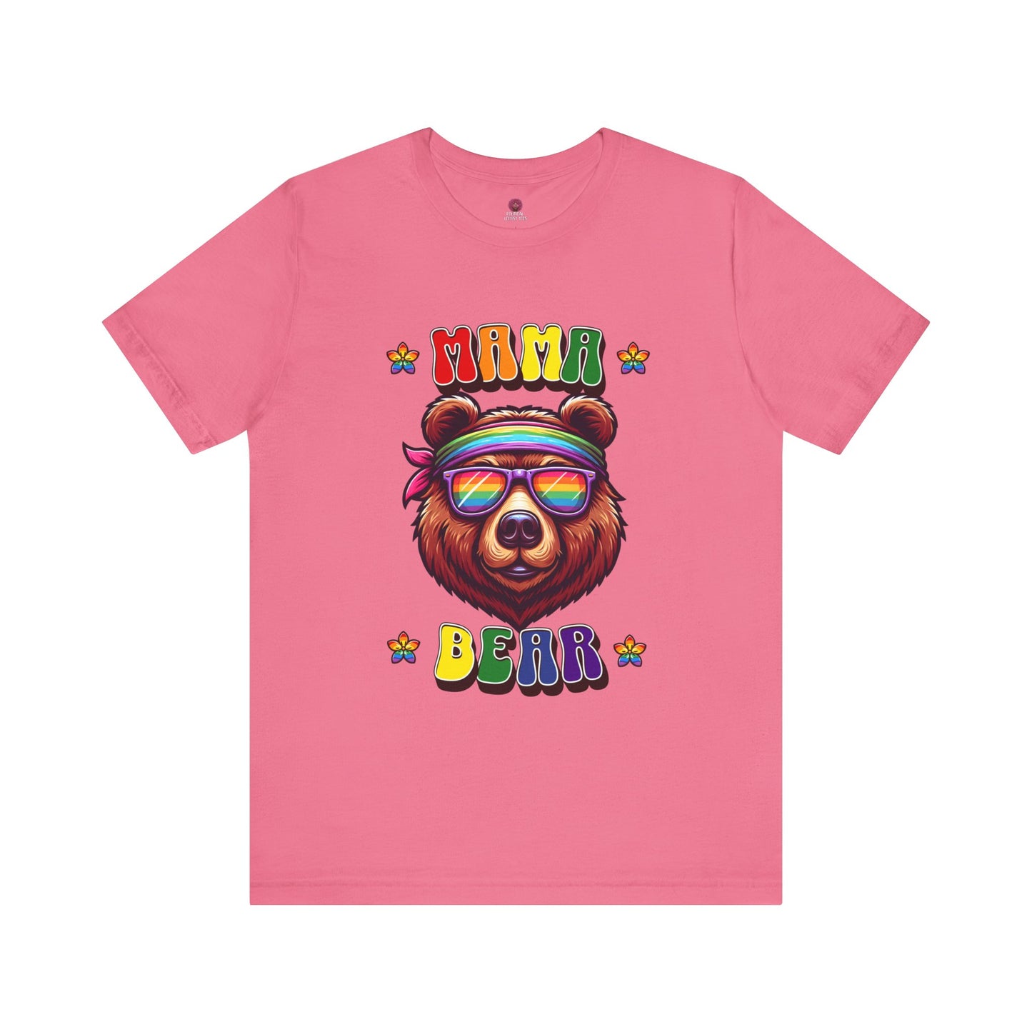 Mama Bear Retro Summer Vibes Pride Tee