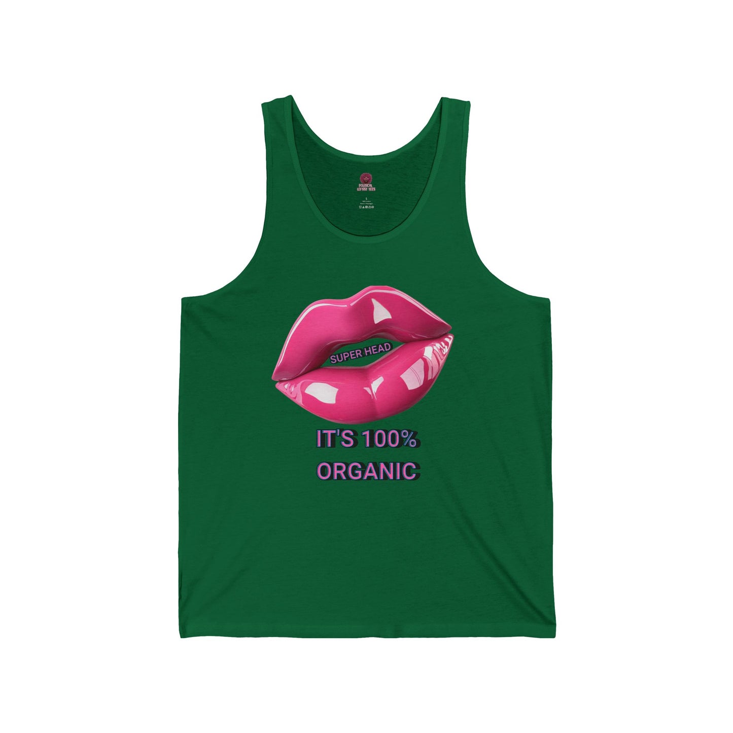Super Head Gurl It's 100% Organic UnisexTee, Fun Graphic T-Shirt, Stylish Everyday Top