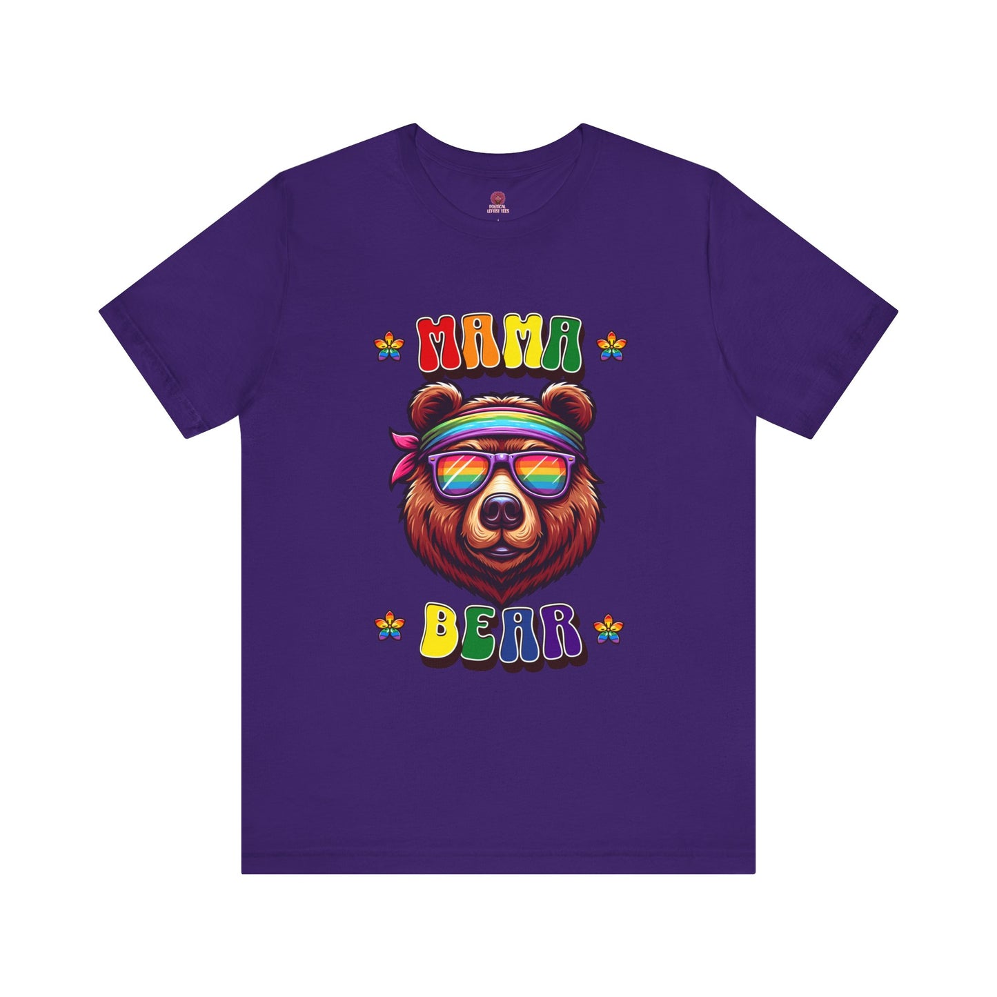 Mama Bear Retro Summer Vibes Pride Tee