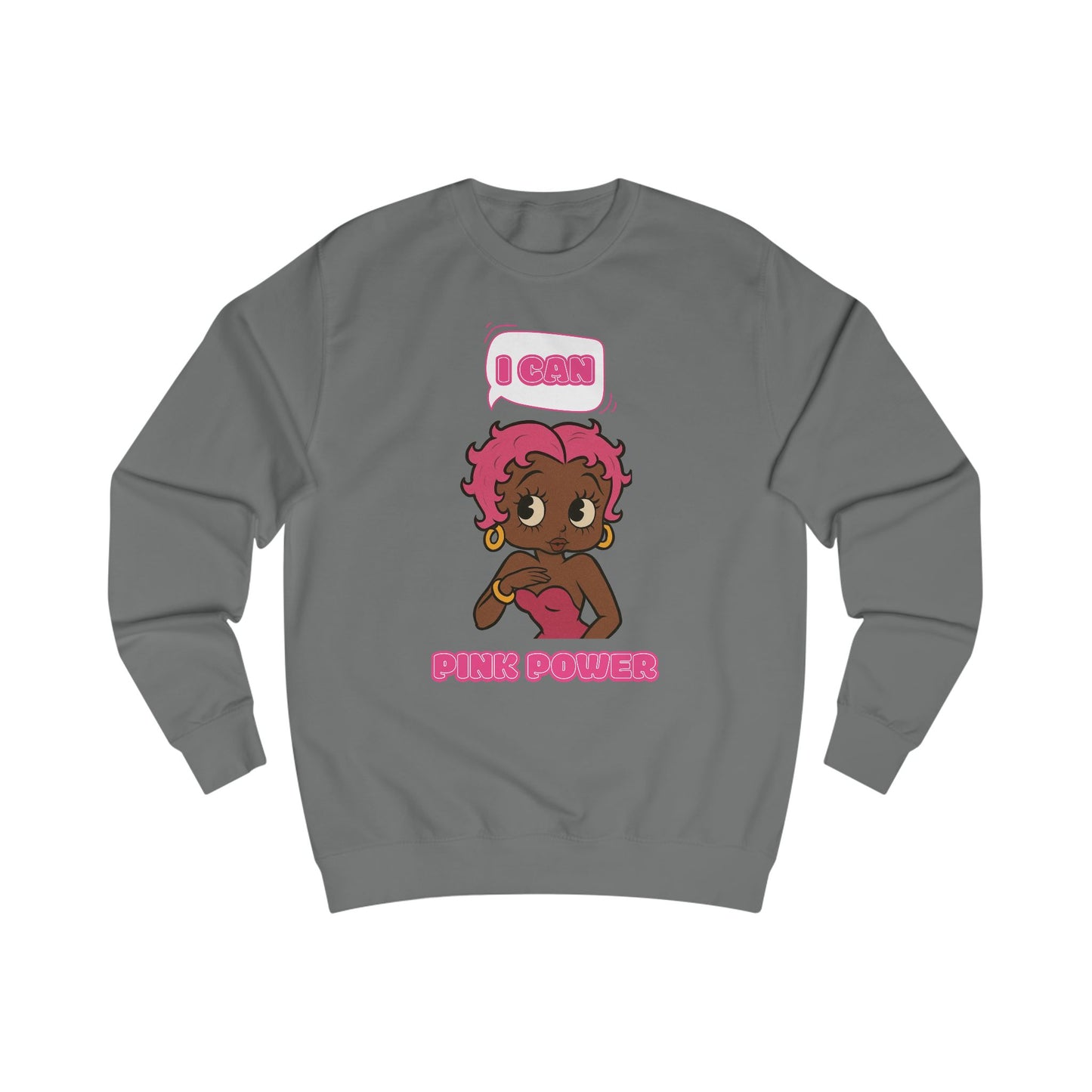 Empowering "I Can" Pink Power Tee, Unisex Graphic Sweatshirt, Fun Casual Wear, Summer Fashion, Feminism Apparel