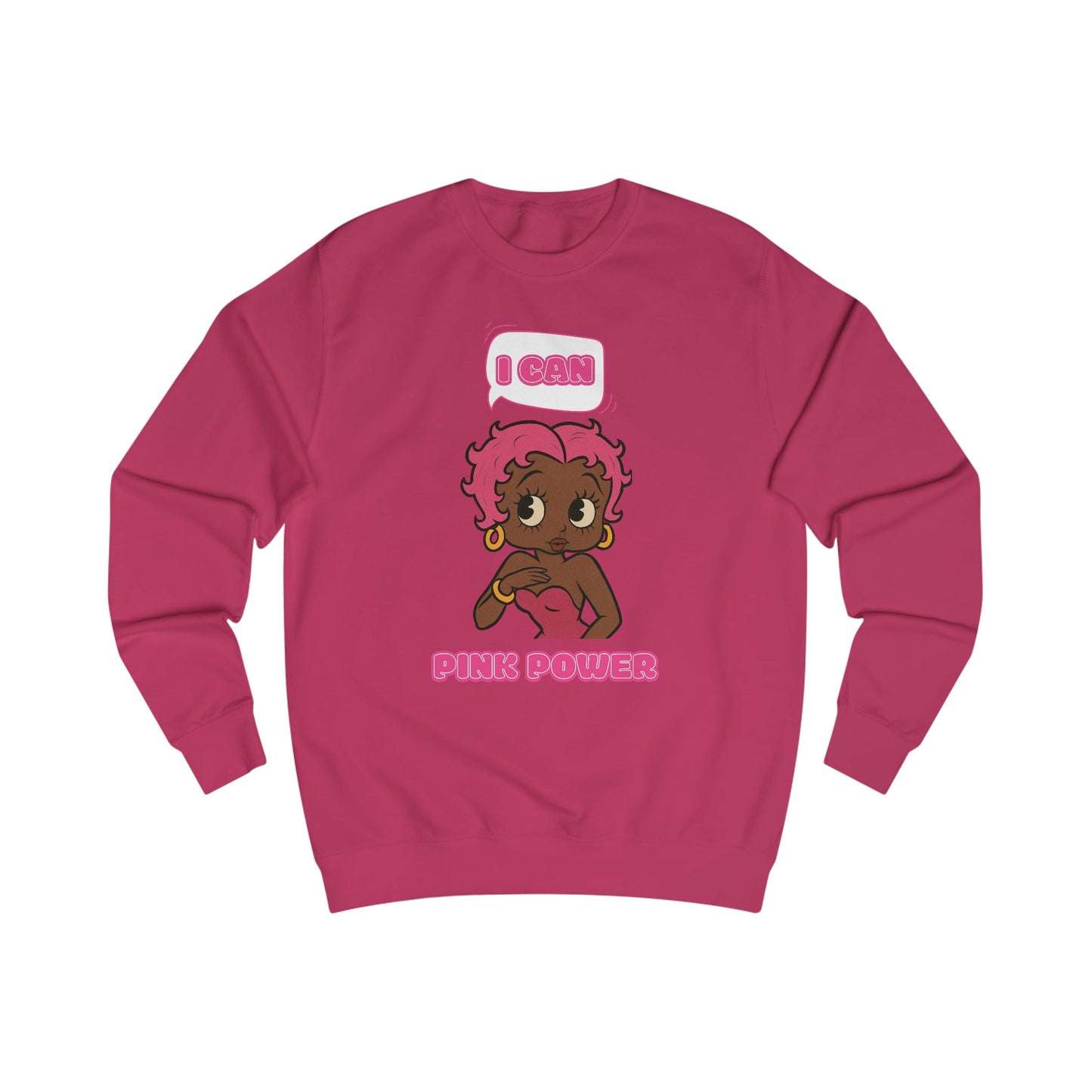 Empowering "I Can" Pink Power Tee, Unisex Graphic Sweatshirt, Fun Casual Wear, Summer Fashion, Feminism Apparel