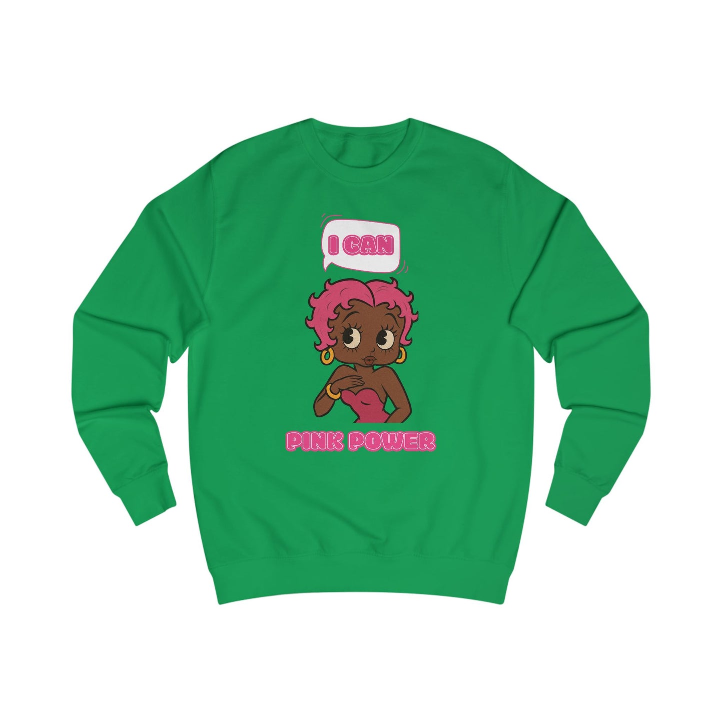 Empowering "I Can" Pink Power Tee, Unisex Graphic Sweatshirt, Fun Casual Wear, Summer Fashion, Feminism Apparel