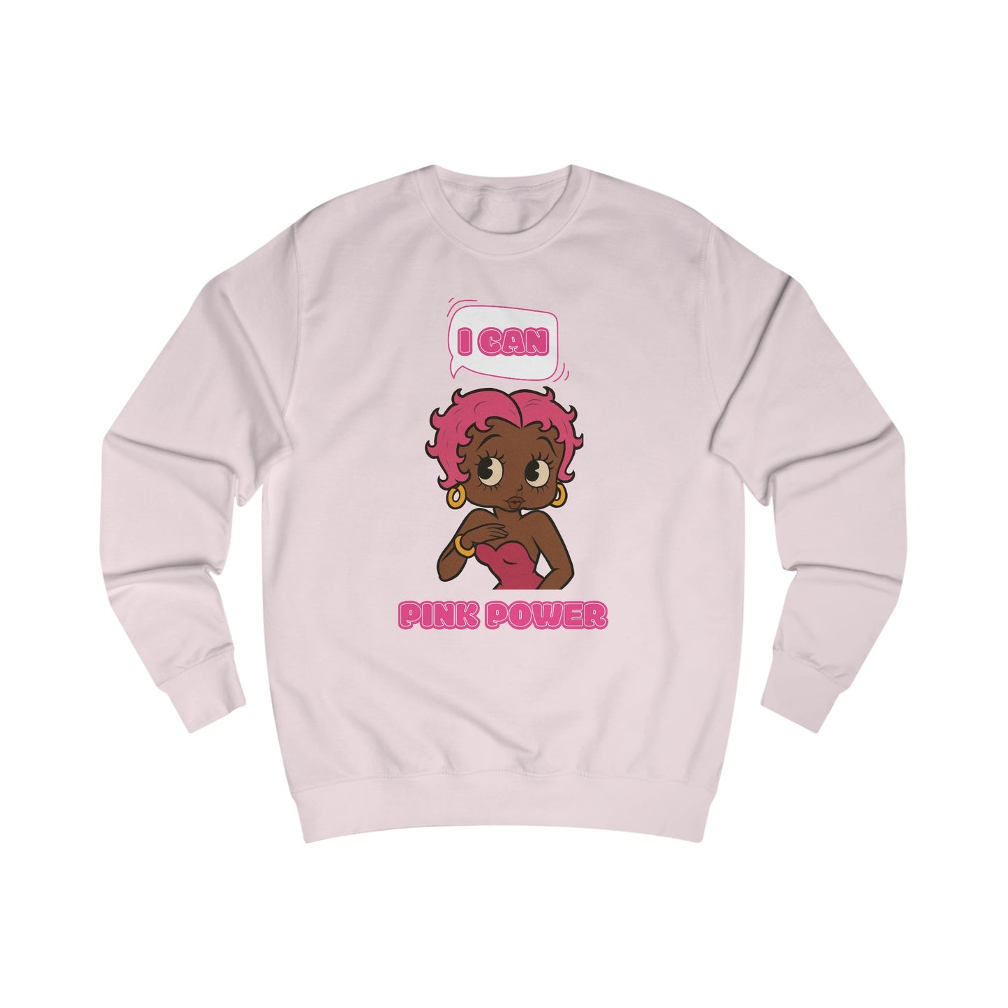 Empowering "I Can" Pink Power Tee, Unisex Graphic Sweatshirt, Fun Casual Wear, Summer Fashion, Feminism Apparel