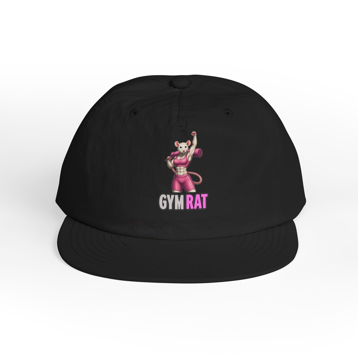 Gym Rat Surf Cap, Fun Baseball Hat, Casual Summer Accessory, Gym Accessory, Active Lifestyle Hat