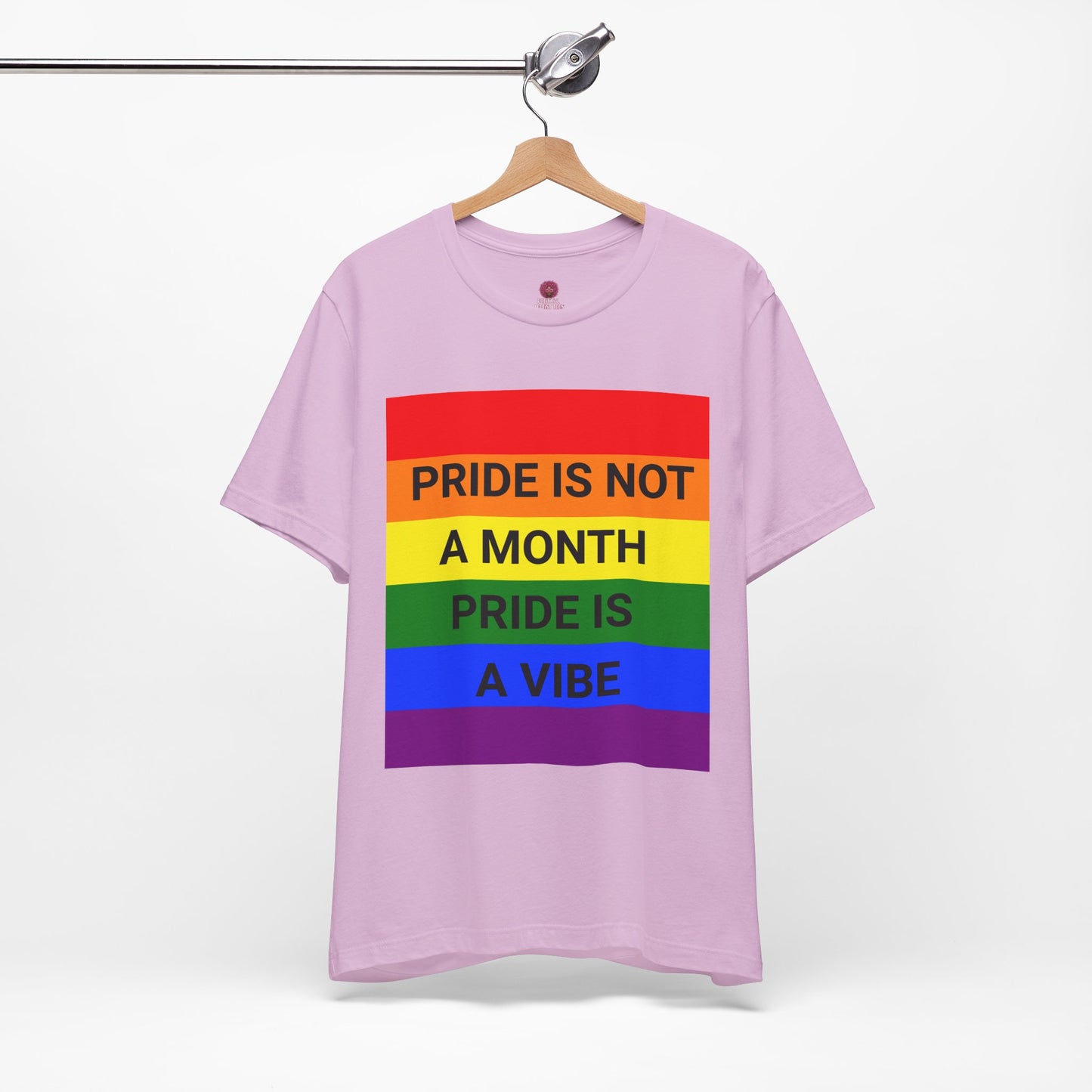 Pride Vibe Unisex Graphic T-Shirt, LGBTQ+ Pride Month Apparel, Rainbow Pride Clothing