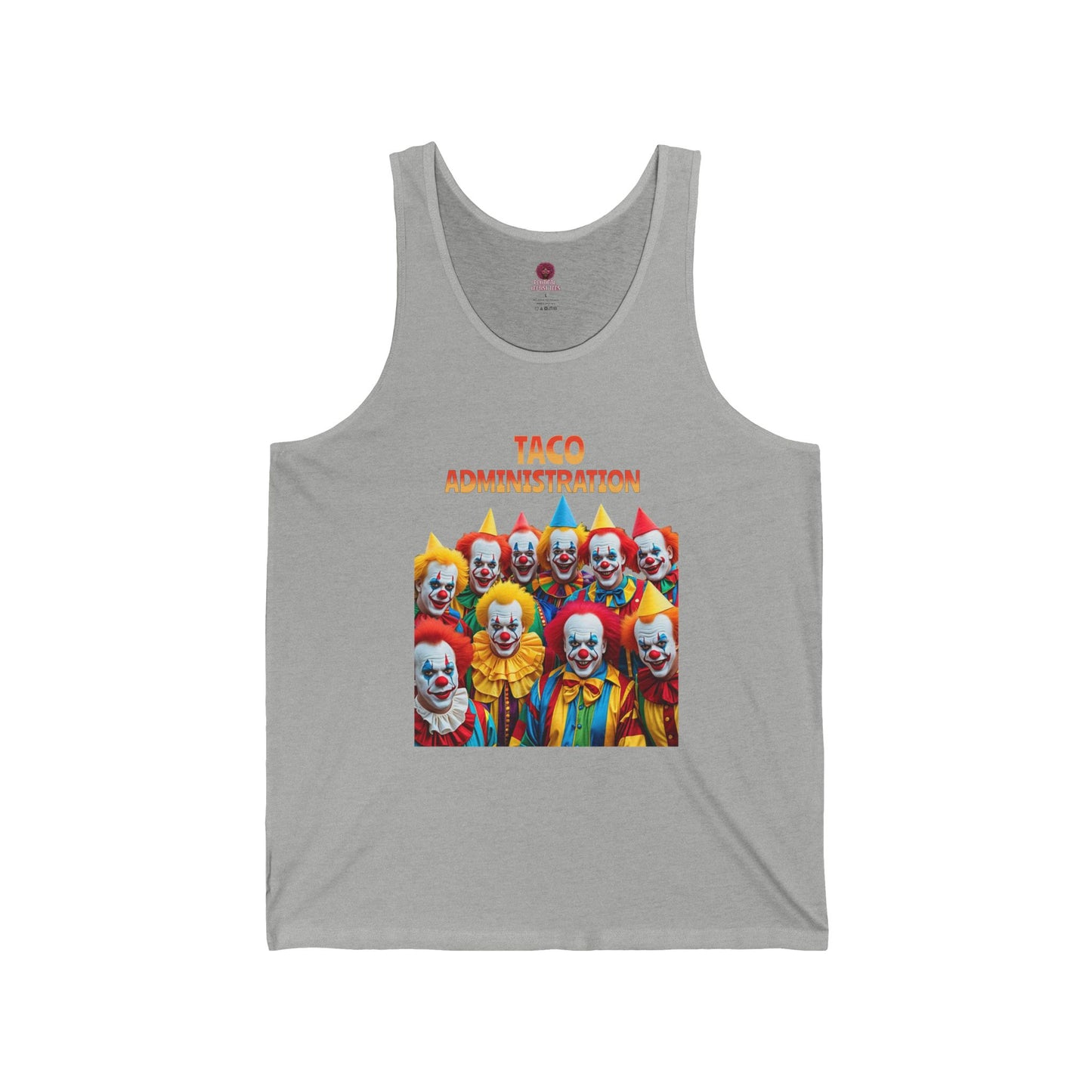 Funny Taco Administration Clown, Unisex Graphic Tank Top