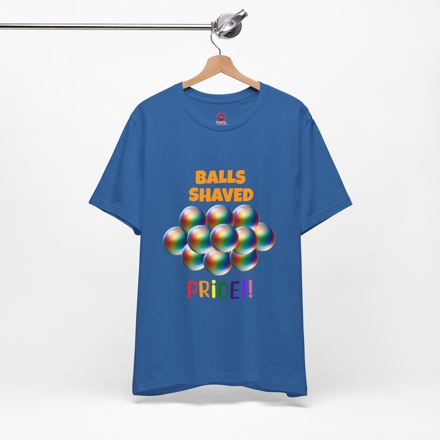 Humorous Pride Short Sleeve Tee - Balls Shaved