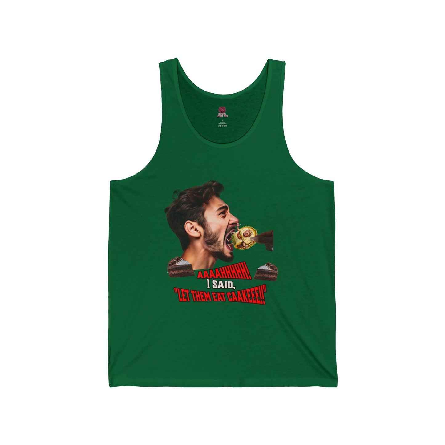 Funny Let Them Eat Cake, Unisex Tank Top, Humorous Gift