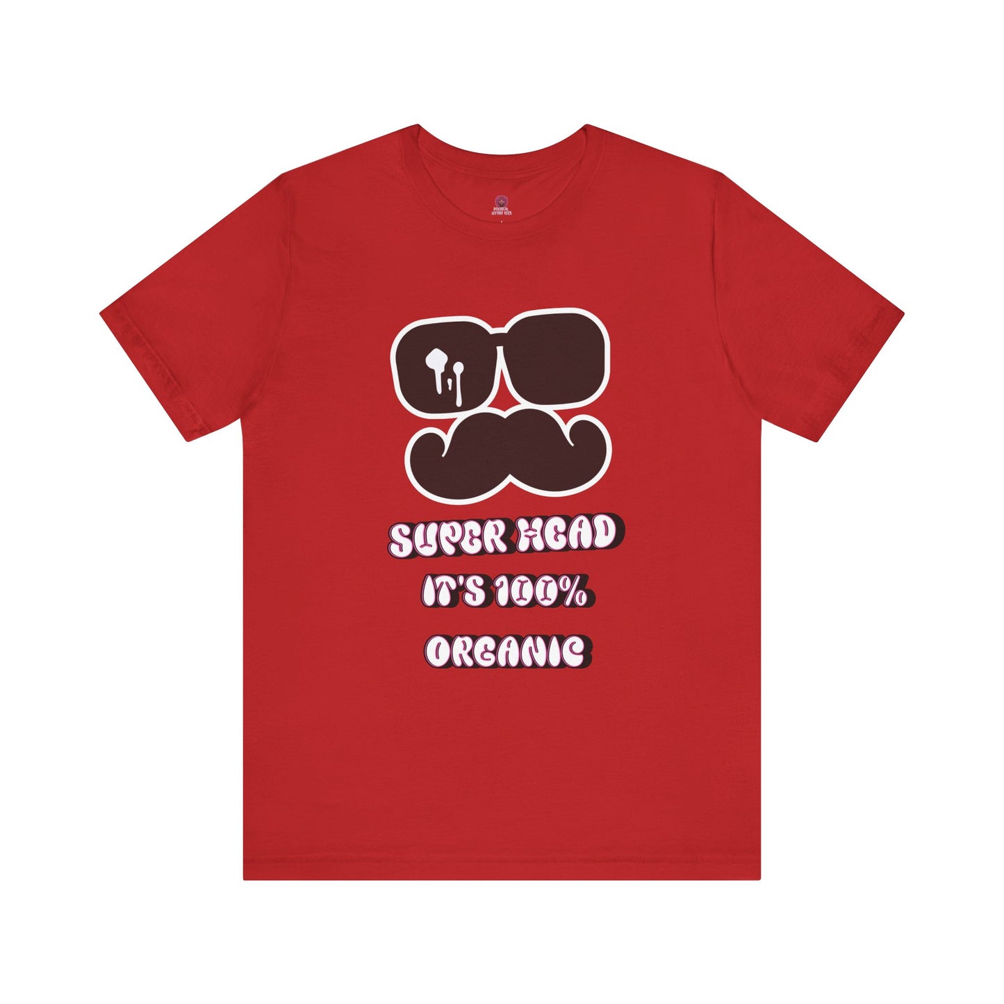 Organic Super Head Boyz Unisex T-Shirt for Fun-Loving Friends, Gifts for Birthdays, Retro Funny Tee for Parties