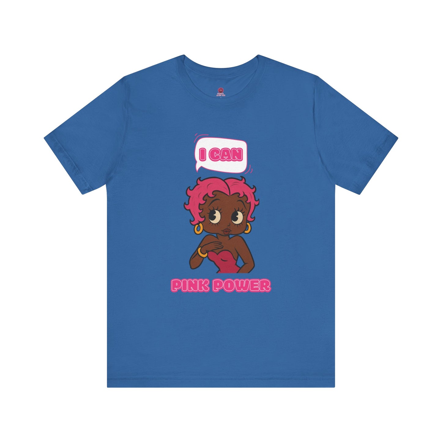 Empowering "I Can" Pink Power Tee, Unisex Graphic T-Shirt, Fun Casual Wear, Summer Fashion, Feminism Apparel