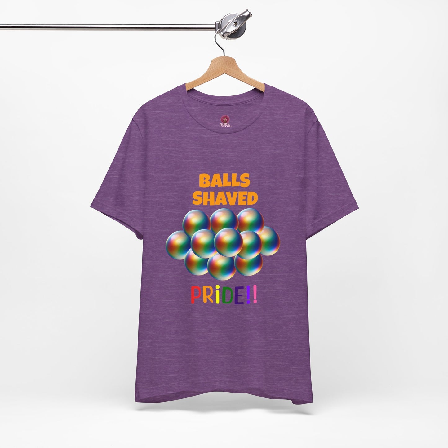 Humorous Pride Short Sleeve Tee - Balls Shaved