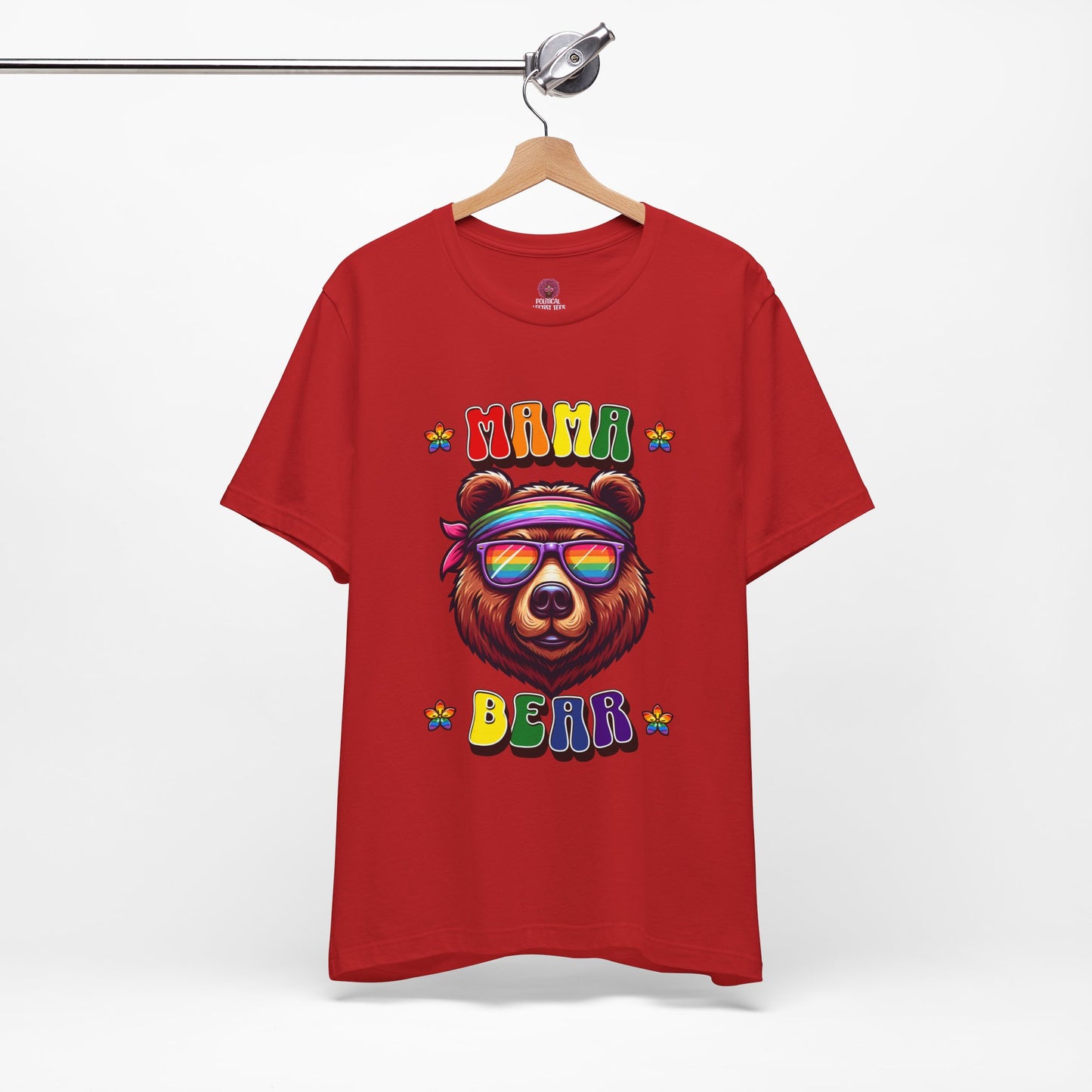 Mama Bear Retro Summer Vibes Pride Tee