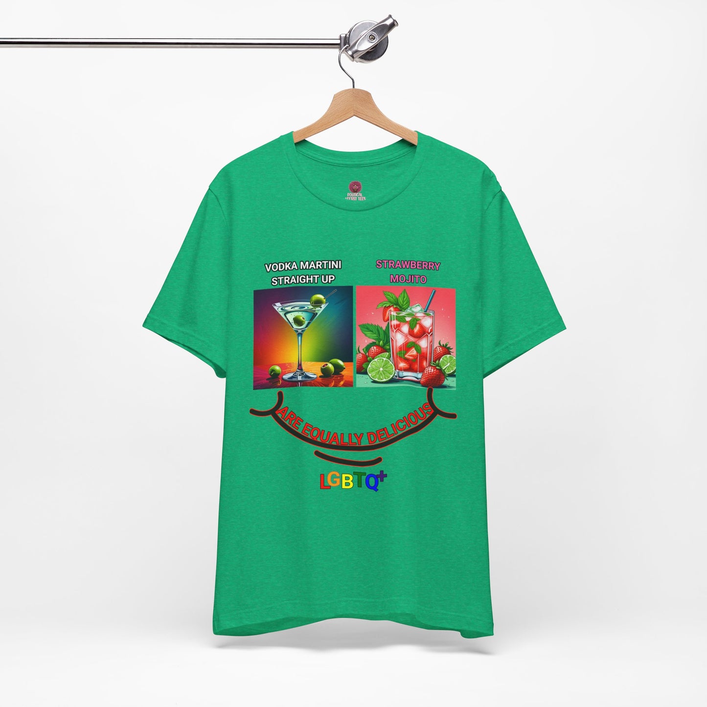 LGBTQ+ All Equally Delicious Cocktails Short Sleeve Tee - Fun Pride Celebrations