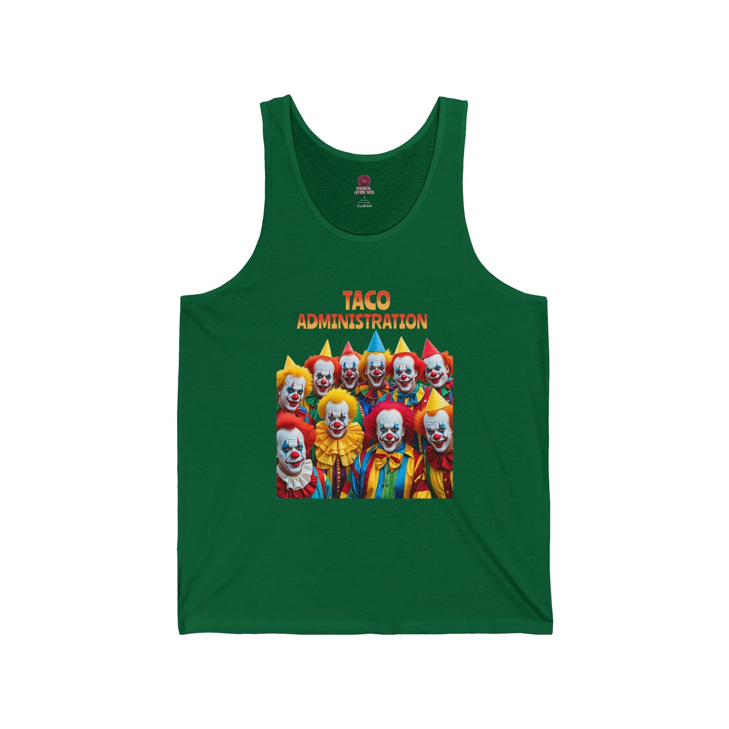 Funny Taco Administration Clown, Unisex Graphic Tank Top
