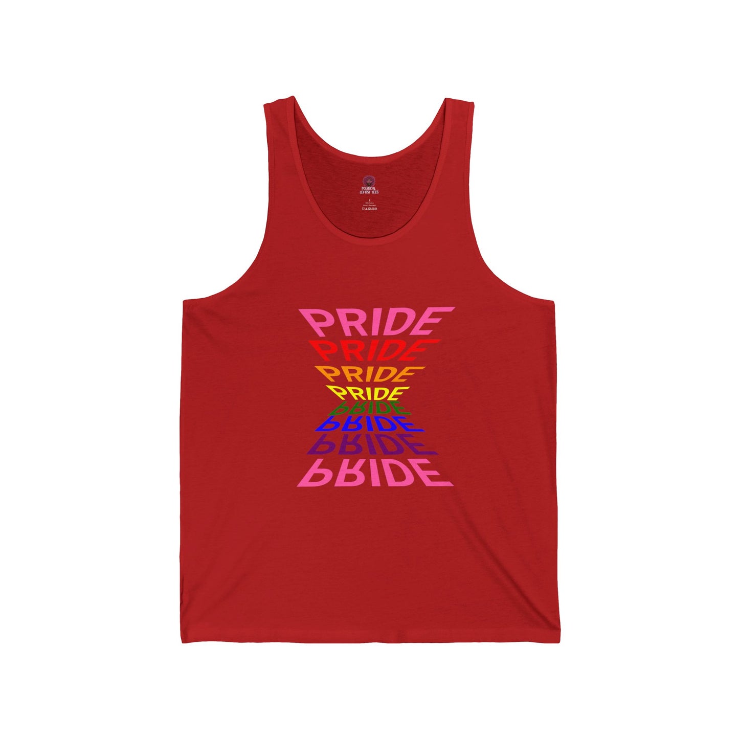 "Pride" Graphic Tank Top, Unisex Pride Shirt, LGBTQ+ Awareness Top